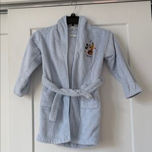 Zara Disney Light Blue Kids Robe with Mickey Mouse Design